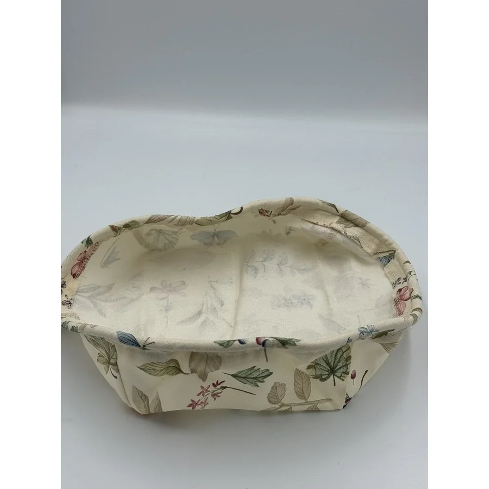 Longaberger Napkin Basket Liner Botanical Fields